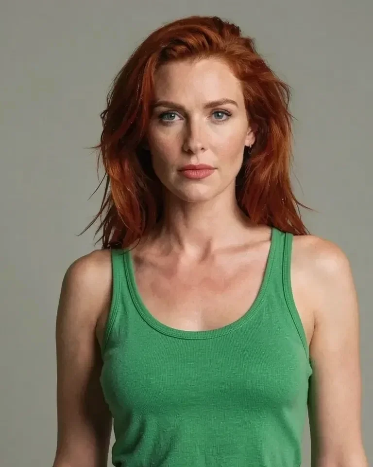 Clearly adult fictional character portrait for Angela, age 40
